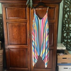 Colorful Striped beach coverup